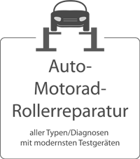 Autoreparatur, Motorradreparatur, Rollerreparatur Diagnosen mit modernsten Testgeräten